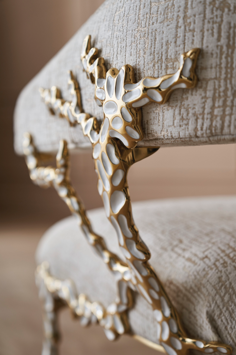 Embellished Modern Armchair | Caracole Glimmer of Home | Oroatrade.com