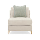 Wavy Quilted Armless Lounge Chair | Caracole Under Currents
