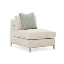 Wavy Quilted Armless Lounge Chair | Caracole Under Currents