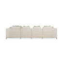 Wavy Quilted Armless Lounge Chair | Caracole Under Currents