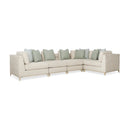 Wavy Quilted Armless Lounge Chair | Caracole Under Currents