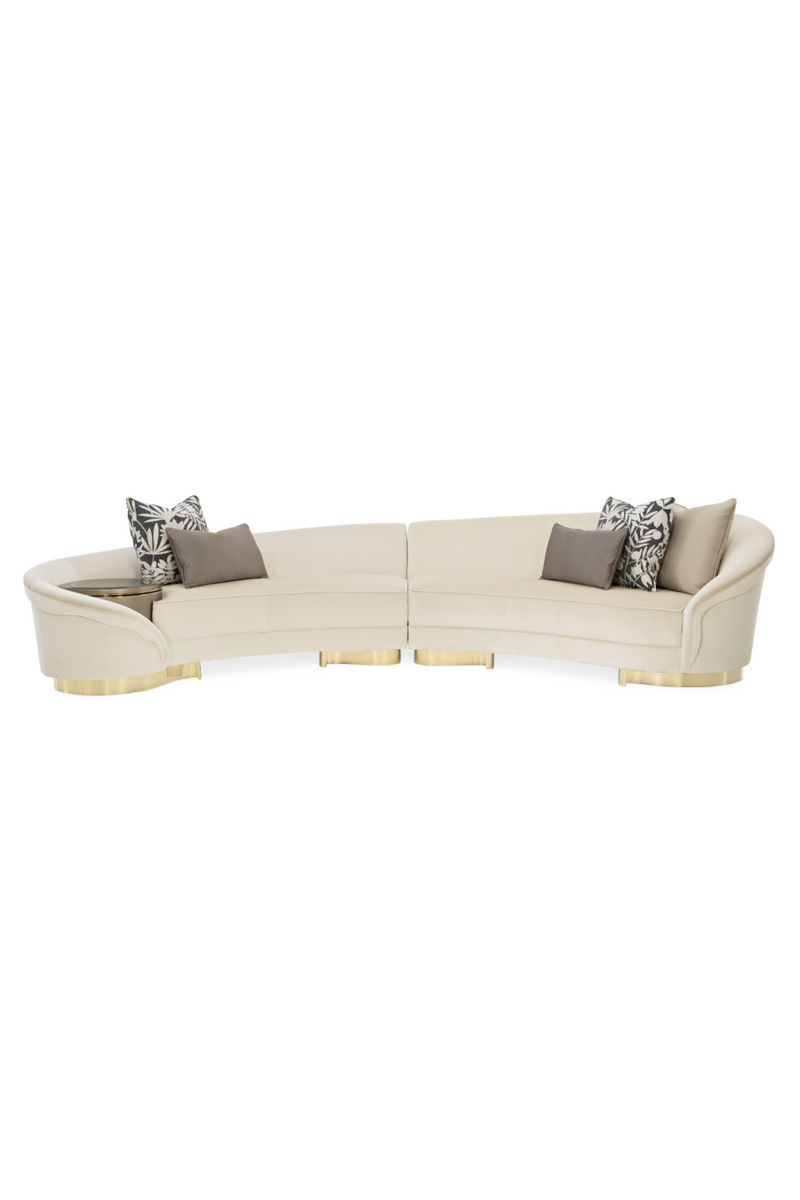 Curved Modern Sectional Sofa | Caracole Grand Opening | Oroatrade.com