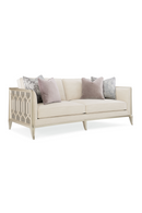 Cream Carved Modern Sofa | Caracole Just Duet | Oroatrade.com