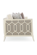 Cream Carved Modern Sofa | Caracole Just Duet | Oroatrade.com