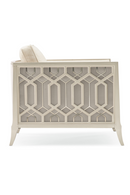 Carved Metal Lounge Chair | Caracole Just Duet | Oroatrade.com