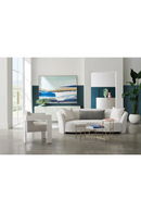 Light Gray Curved Sofa | Caracole Ahead Of The Curve | Oroatrade.com