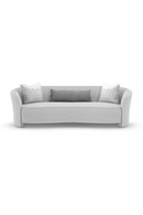 Light Gray Curved Sofa | Caracole Ahead Of The Curve | Oroatrade.com