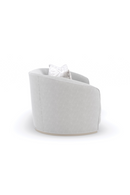 Light Gray Curved Sofa | Caracole Ahead Of The Curve | Oroatrade.com