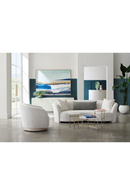 White Chenille Swivel Chair | Caracole Ahead of the Curve | Oroatrade.com