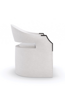 White Modern Accent Chair | Caracole Dinner Roll | Oroatrade.com