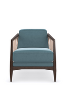 Blue Velvet Occasional Chair | Caracole Rope Me In | Oroatrade.com