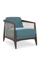 Blue Velvet Occasional Chair | Caracole Rope Me In | Oroatrade.com