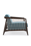 Blue Velvet Occasional Chair | Caracole Rope Me In | Oroatrade.com