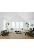 White Chenille Modular Chair | Caracole Lounge Around | Oroatrade.com