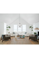 White Chenille Modular Chair | Caracole Lounge Around | Oroatrade.com