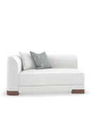 White Chenille Modular Chair | Caracole Lounge Around | Oroatrade.com