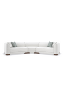 White Chenille Modular Chair | Caracole Lounge Around | Oroatrade.com