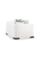 White Chenille Modular Chair | Caracole Lounge Around | Oroatrade.com