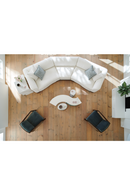 White Chenille Modular Chair | Caracole Lounge Around | Oroatrade.com