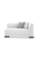 White Chenille Modular Chair | Caracole Lounge Around | Oroatrade.com