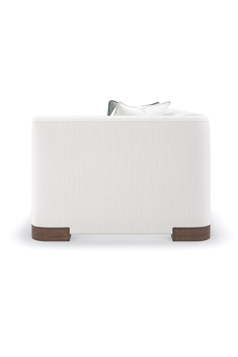 White Chenille Modular Chair | Caracole Lounge Around | Oroatrade.com