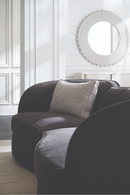 Black Organic-Shaped Sofa | Caracole Eclipse | Oroatrade.com