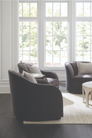 Black Organic-Shaped Sofa | Caracole Eclipse | Oroatrade.com