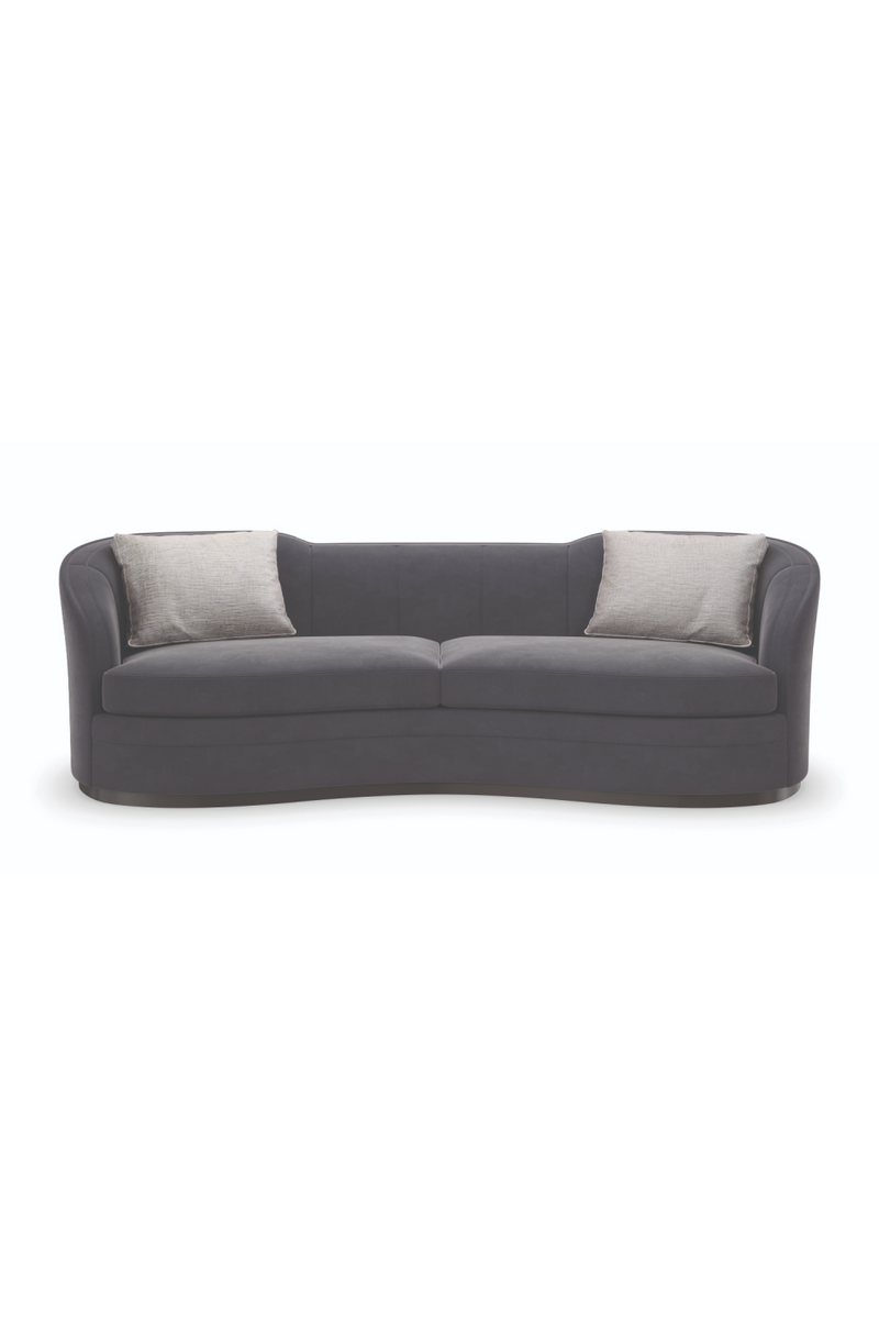 Black Organic-Shaped Sofa | Caracole Eclipse | Oroatrade.com