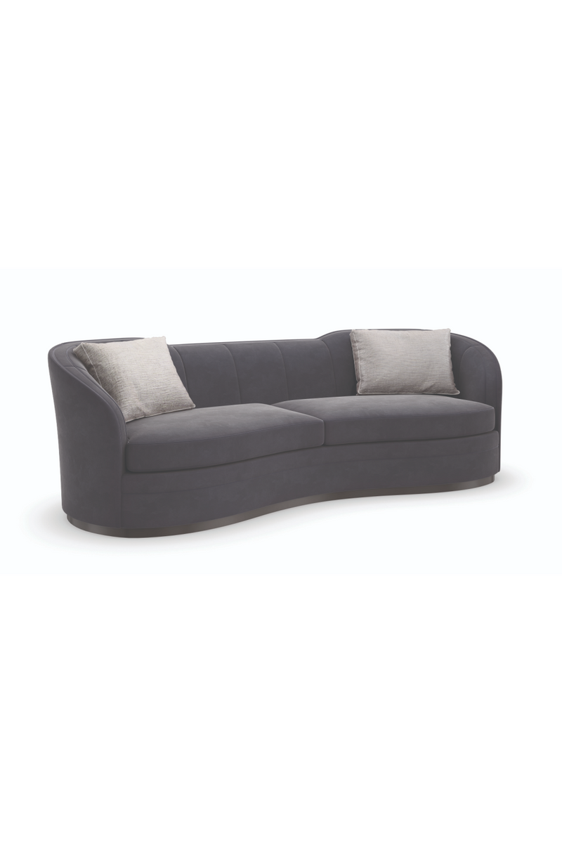 Black Organic-Shaped Sofa | Caracole Eclipse | Oroatrade.com