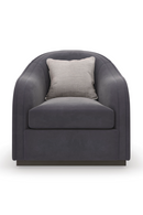 Dark Gray Velvet Club Chair | Caracole Eclipse | Oroatrade.com