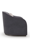 Dark Gray Velvet Club Chair | Caracole Eclipse | Oroatrade.com