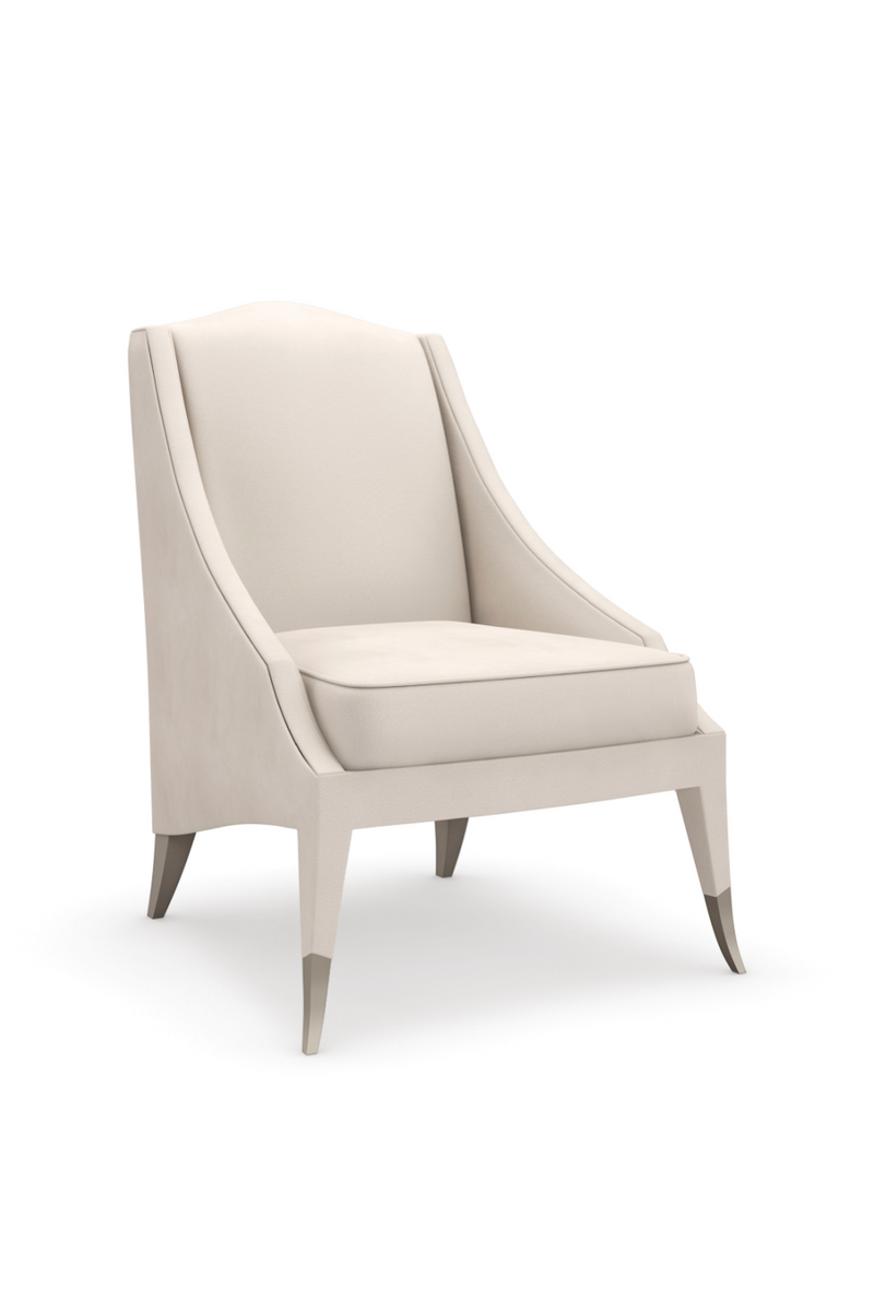 Cream Velvet Accent Chair | Caracole Let It Steep | Oroatrade.com