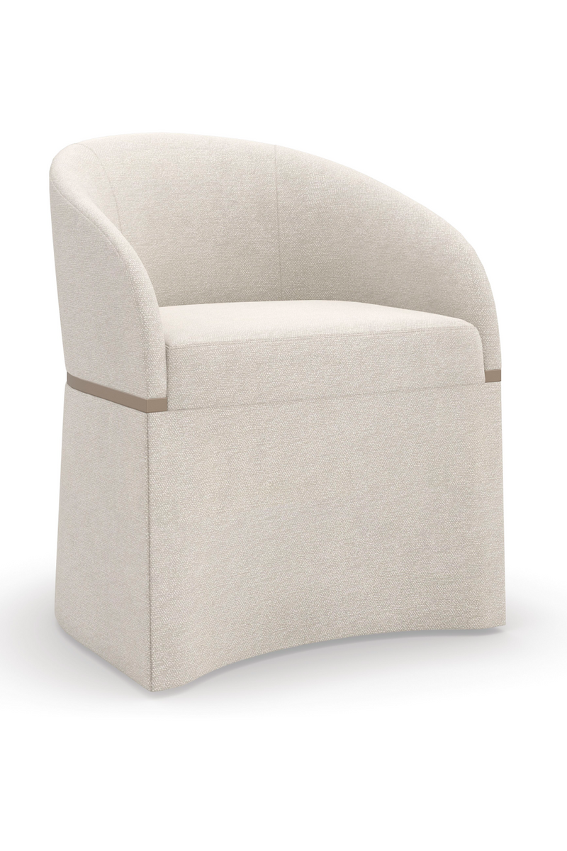 Ivory Fabric Accent Chair | Caracole Dune | Oroatrade.com