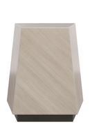 Faceted Modern Ottoman | Caracole Gemini | Oroatrade.com