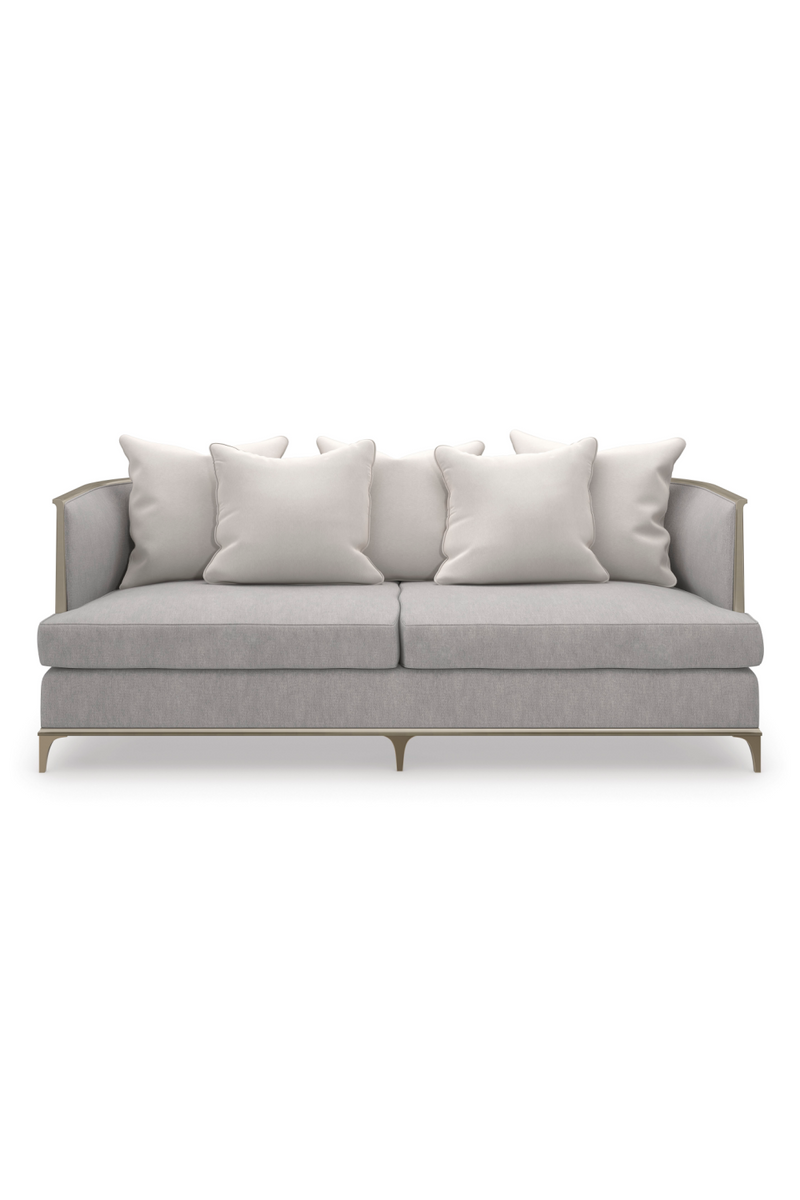 Micro-Chenille Modern Sofa | Caracole Back In Style | Oroatrade.com