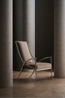 Smoked Stainless Steel Armchair | Caracole Mantis | Oroatrade.com