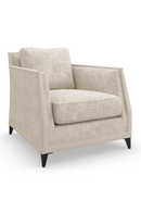 Beige Chenille Lounge Chair | Caracole Limitless | Oroatrade.com