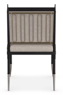 Beige Linen Buttoned Chair | Caracole Athena | Oroatrade.com