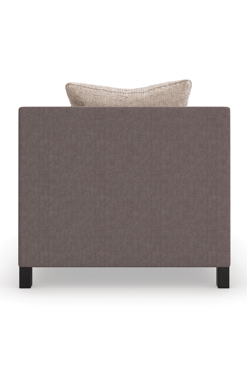 Brown Upholstered Sectional Chair | Caracole Tuxedo | Oroatrade.com