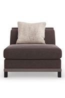 Brown Upholstered Sectional Chair | Caracole Tuxedo | Oroatrade.com