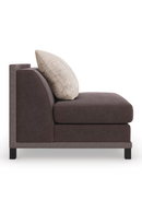 Brown Upholstered Sectional Chair | Caracole Tuxedo | Oroatrade.com