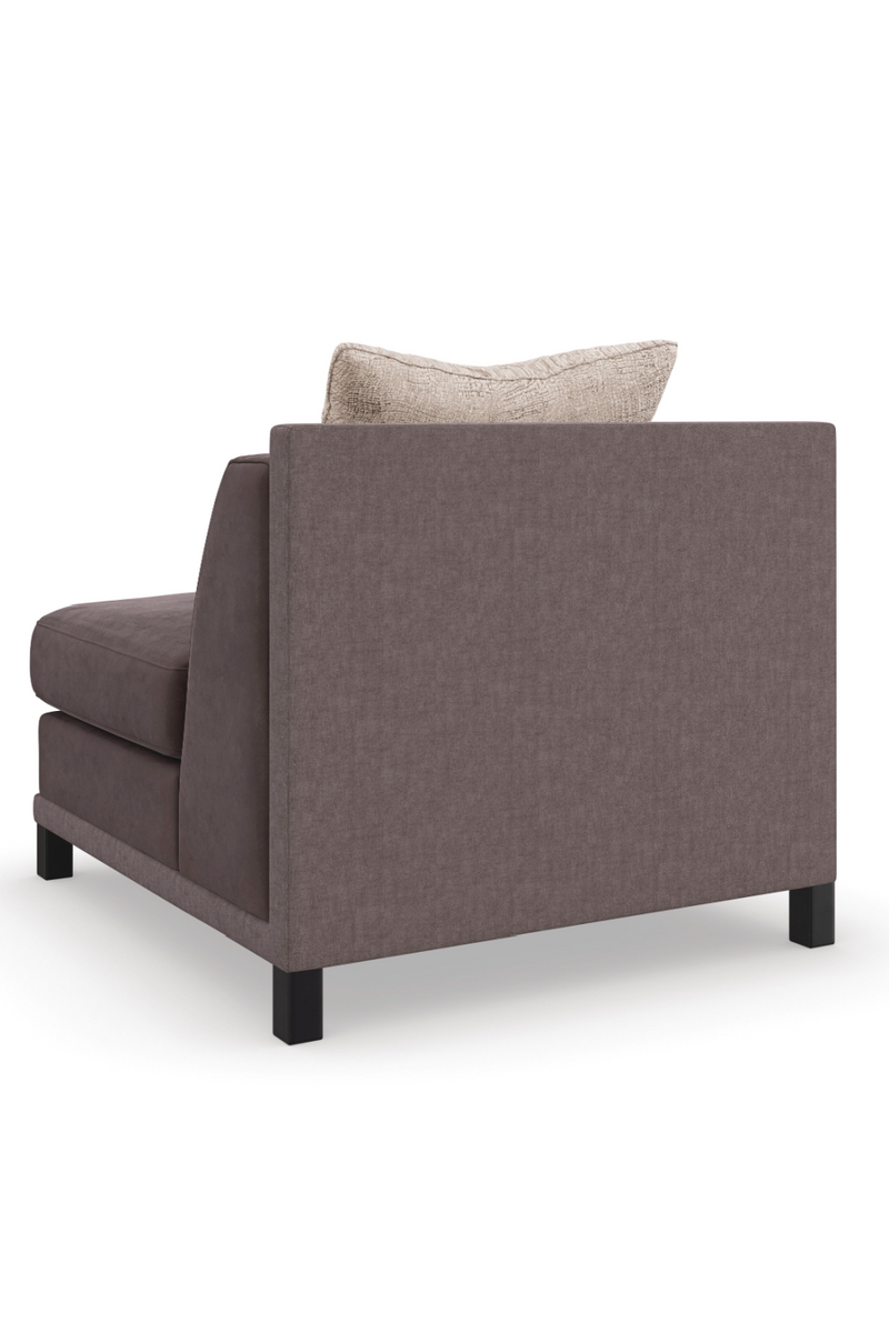 Brown Upholstered Sectional Chair | Caracole Tuxedo | Oroatrade.com