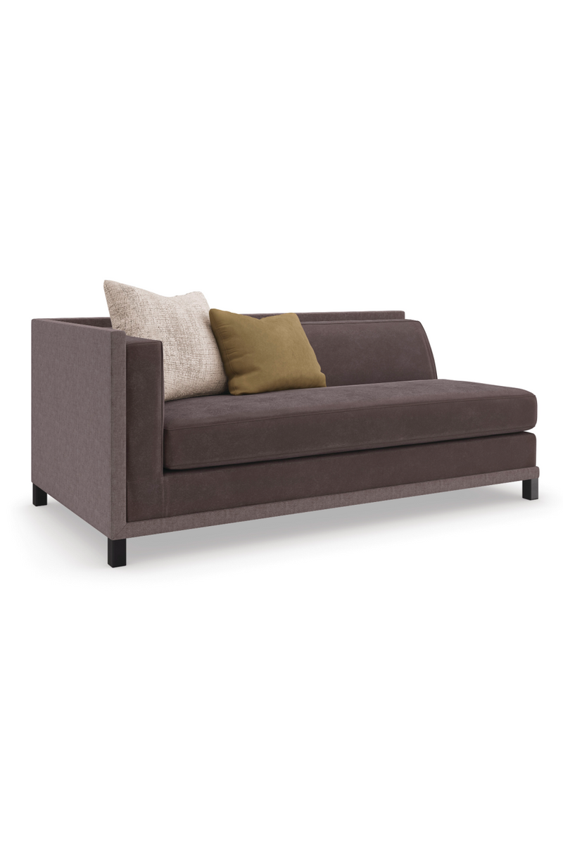 Brown Upholstered Sectional Chair | Caracole Tuxedo | Oroatrade.com