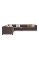 Brown Upholstered Sectional Chair | Caracole Tuxedo | Oroatrade.com