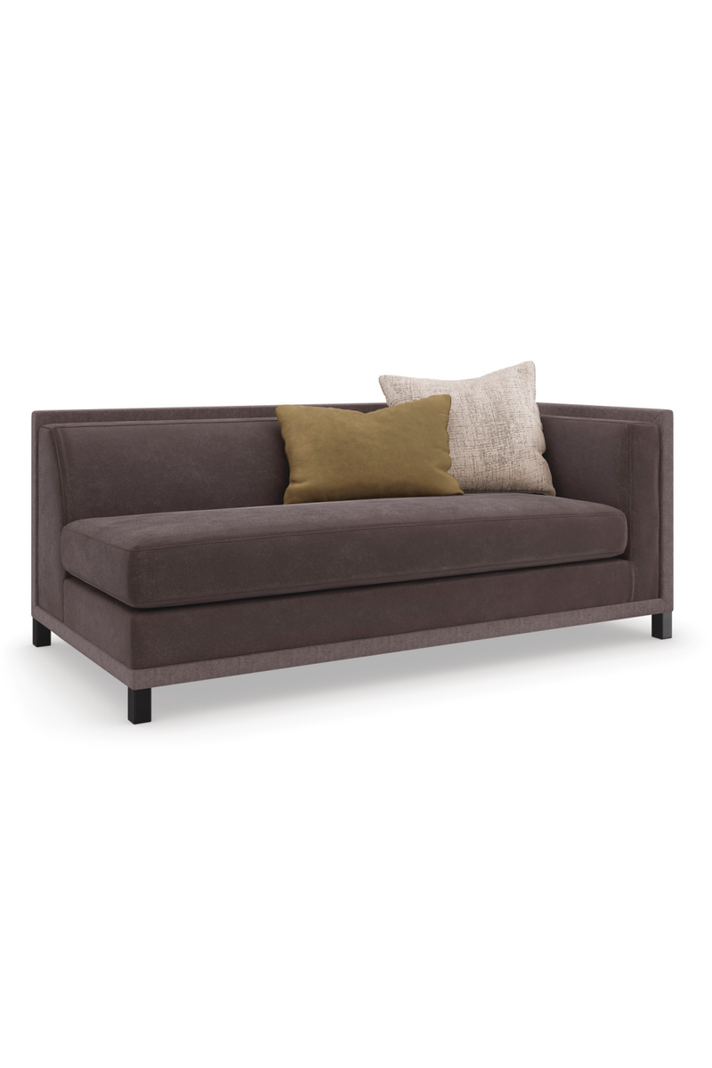 Brown Upholstered Sectional Chair | Caracole Tuxedo | Oroatrade.com