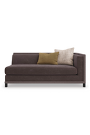 Brown Upholstered Sectional Chair | Caracole Tuxedo | Oroatrade.com