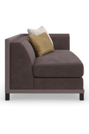 Brown Upholstered Sectional Chair | Caracole Tuxedo | Oroatrade.com