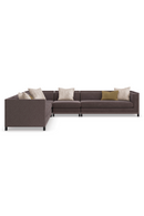 Brown Upholstered Sectional Chair | Caracole Tuxedo | Oroatrade.com