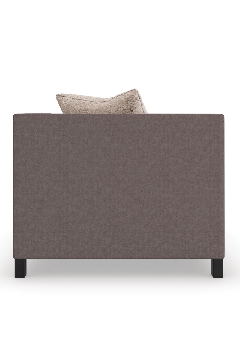 Brown Upholstered Sectional Chair | Caracole Tuxedo | Oroatrade.com