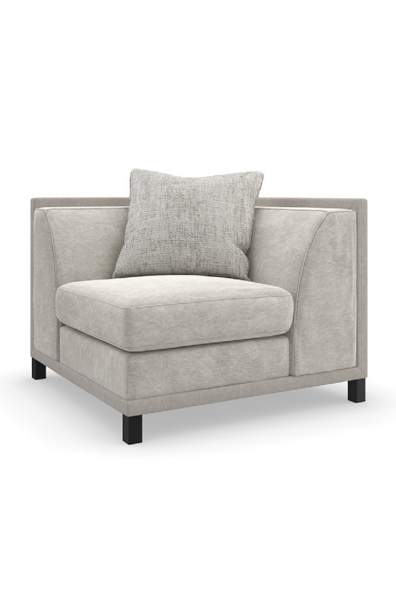 Light Gray Sectional Chair | Caracole Tuxedo | Oroatrade.com